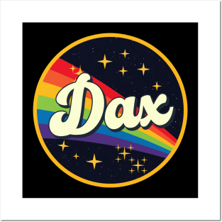 Dax // Rainbow In Space Vintage Style Posters and Art